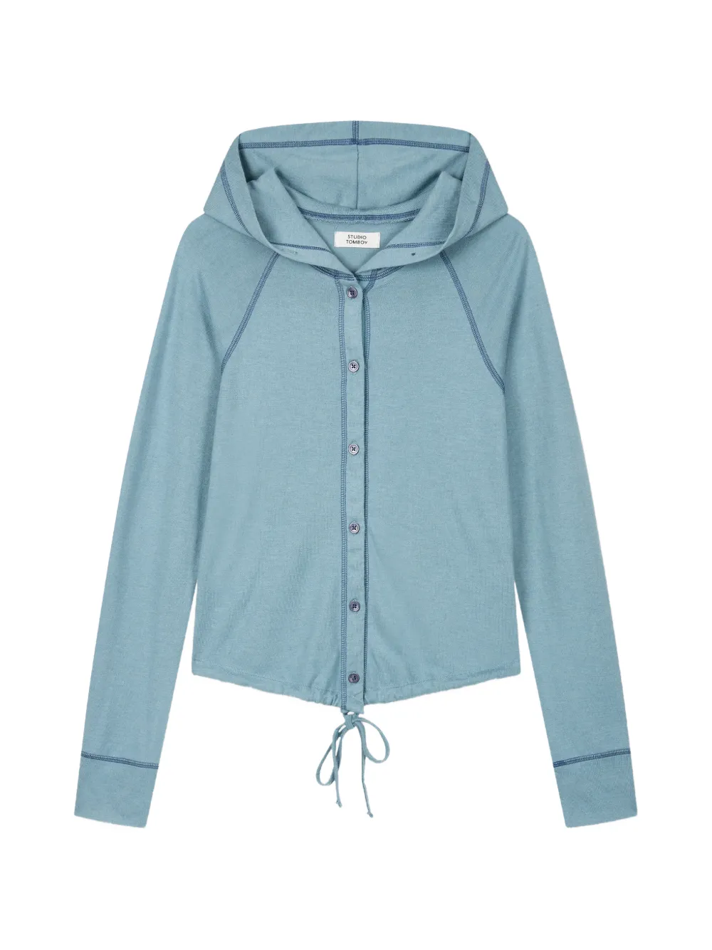 TOMBOY drawstring hooded cardigan