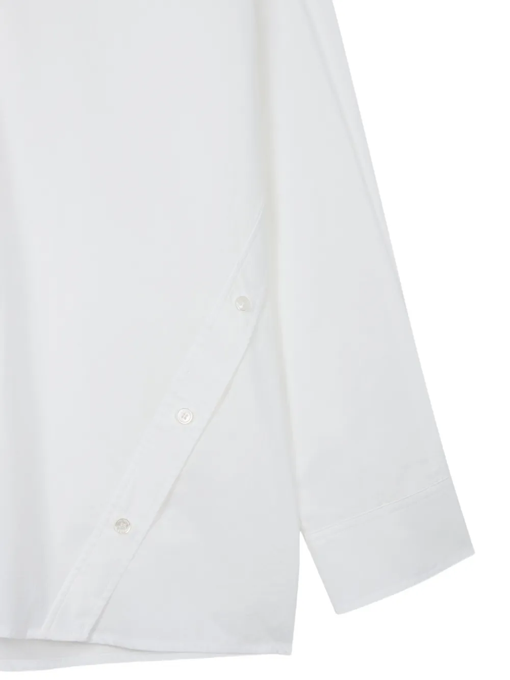 TOMBOY Blouse met diagonale knoop Wit