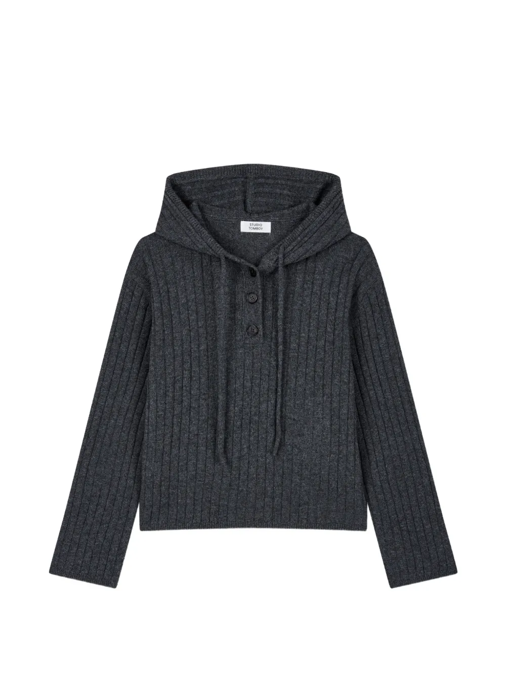 TOMBOY ribbed-knit hoodie