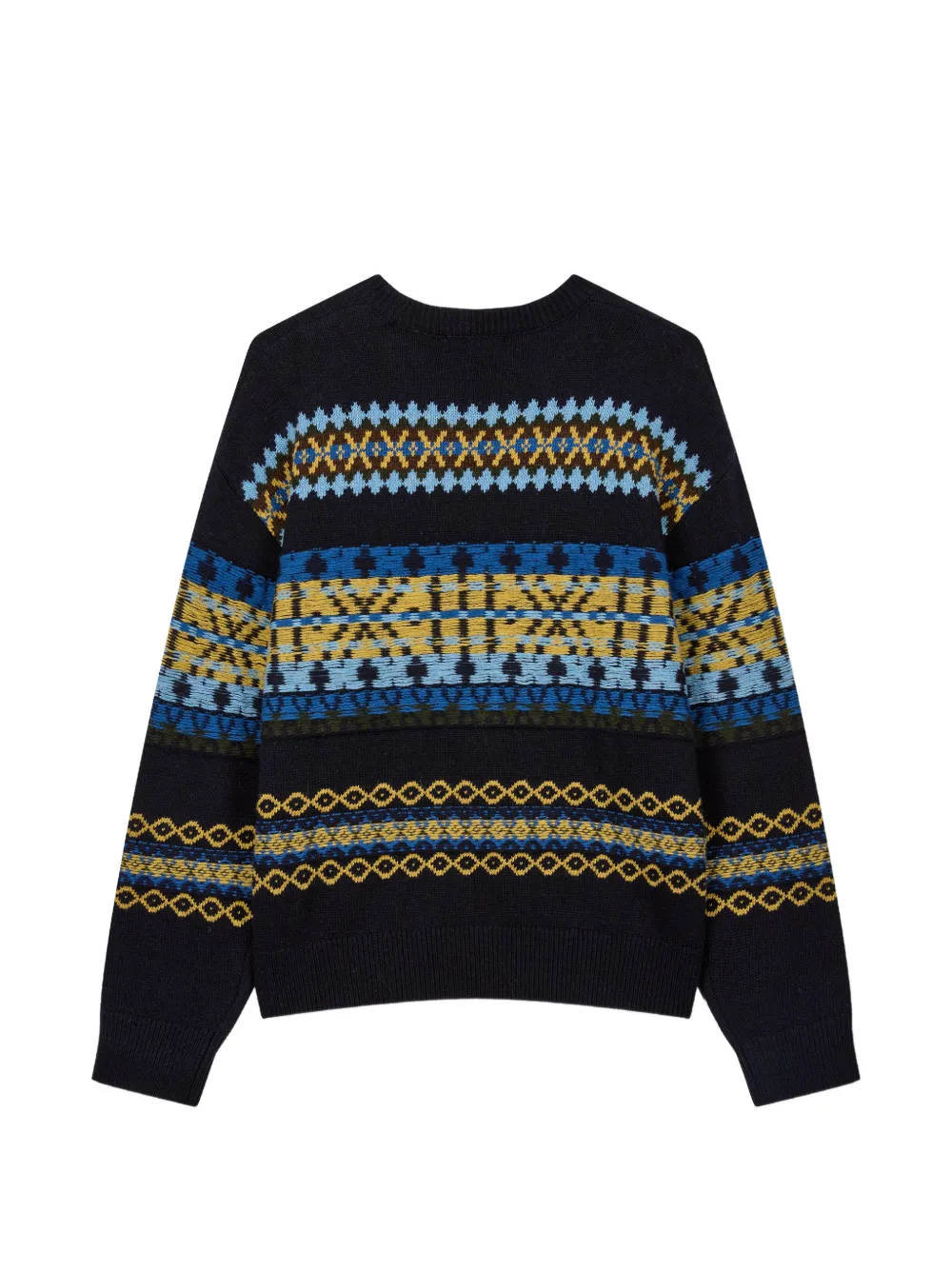 TOMBOY Fair Isle gebreide trui Blauw