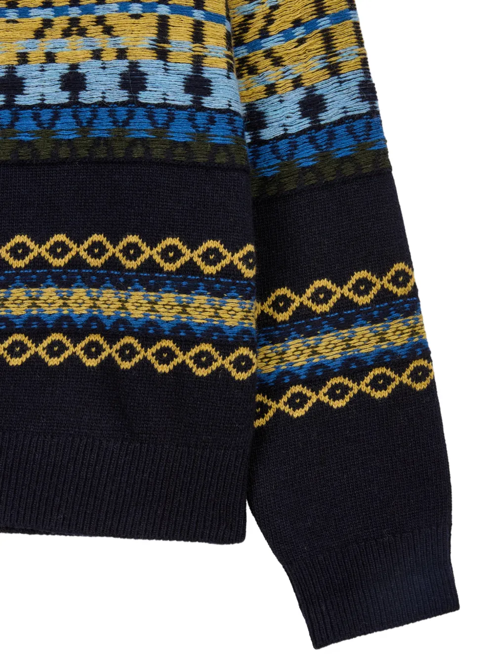 TOMBOY Fair Isle gebreide trui Blauw