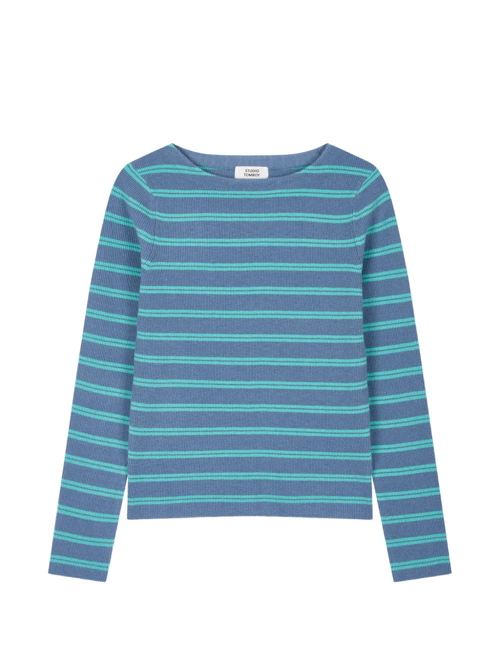 TOMBOY striped ribbed long-sleeve T-shirt