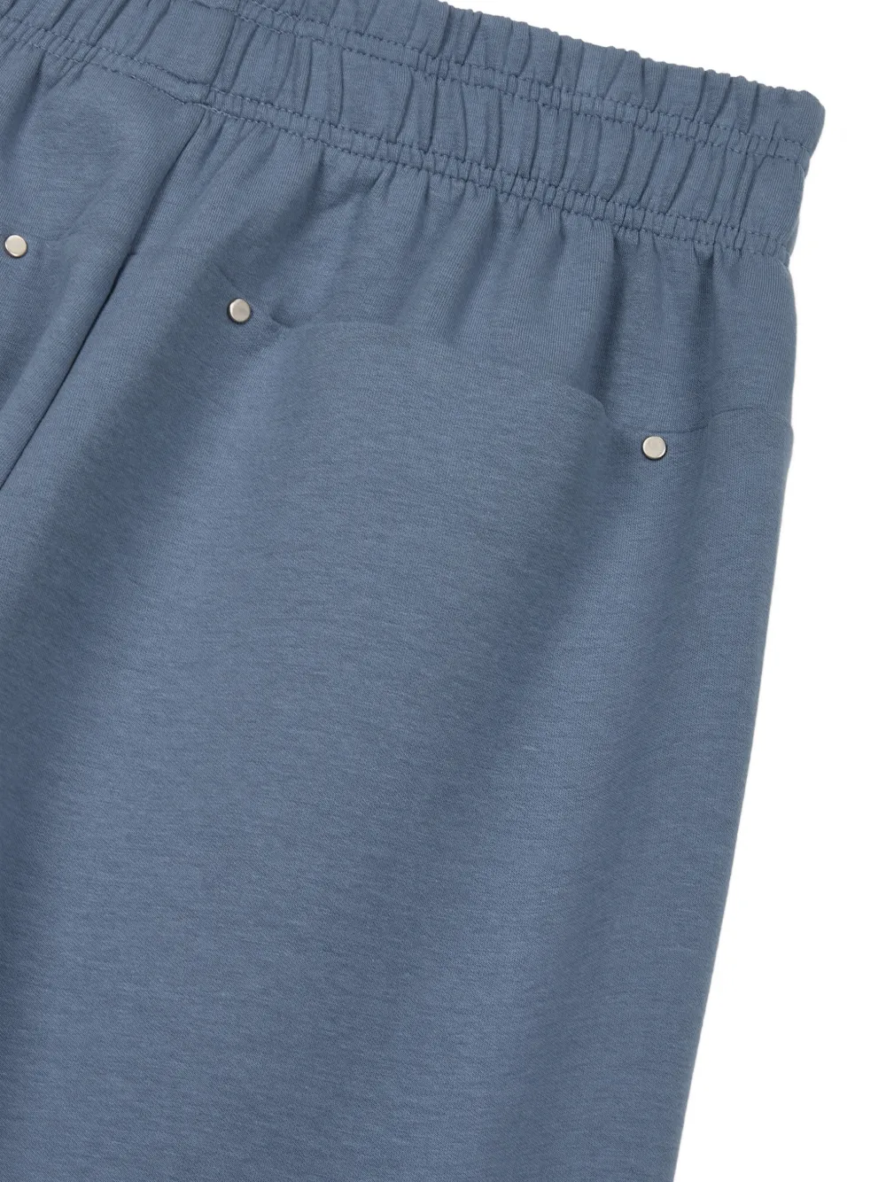 TOMBOY Broek met trekkoordzoom en logo-print Blauw