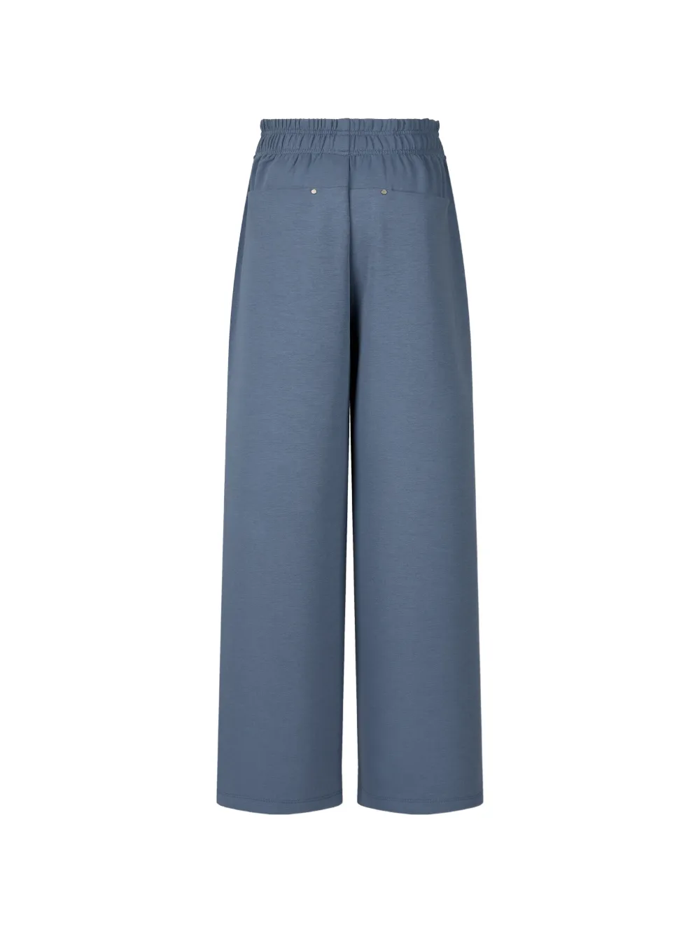 TOMBOY Broek met trekkoordzoom en logo-print Blauw