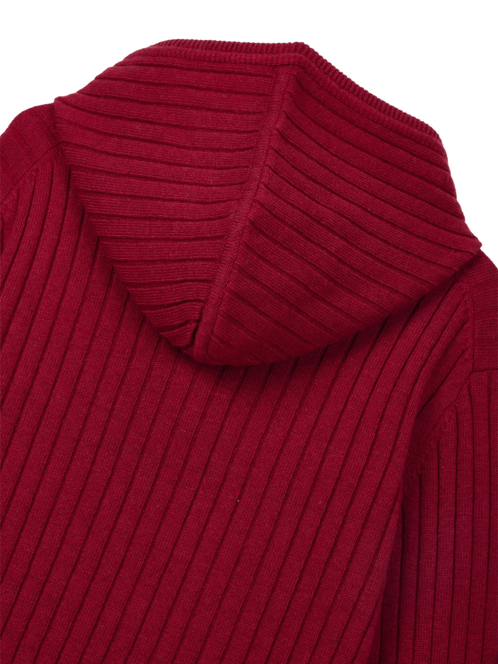 TOMBOY Ribgebreide hoodie Rood