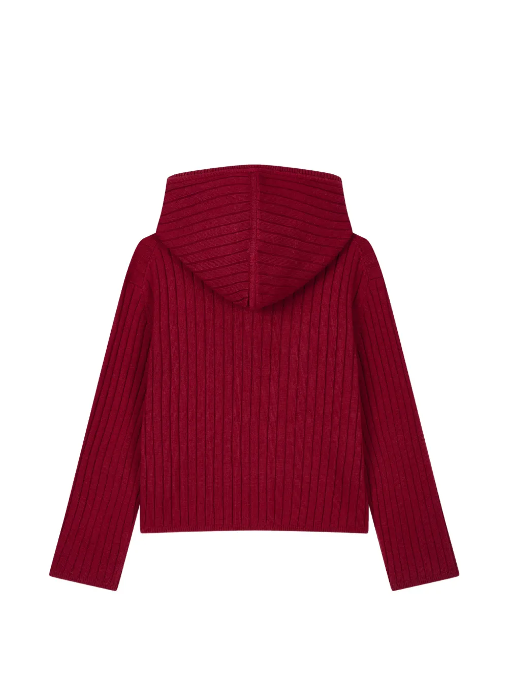 TOMBOY Ribgebreide hoodie Rood