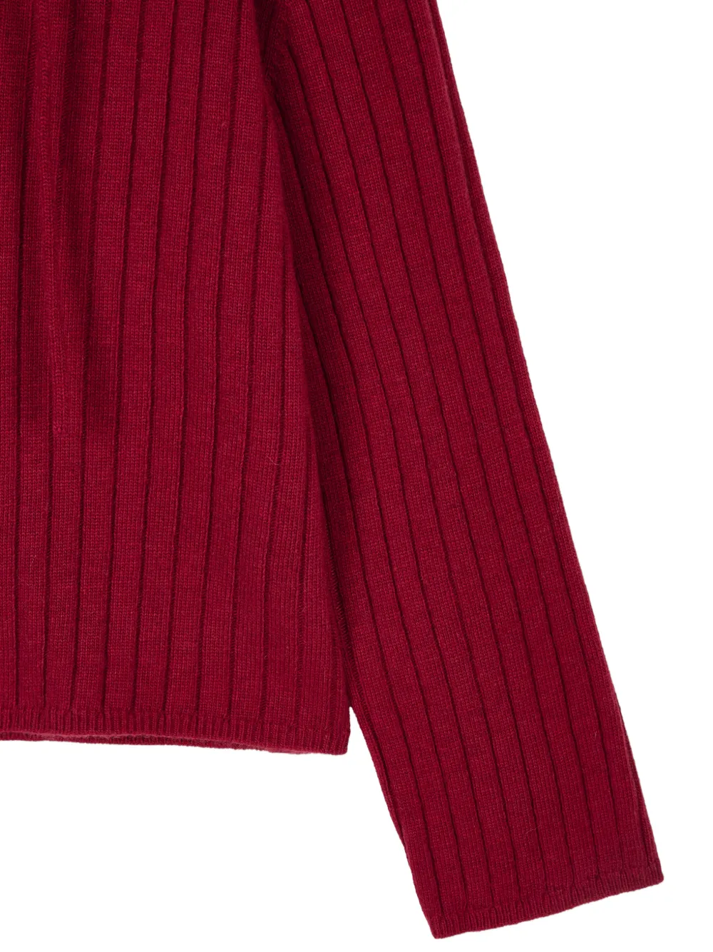 TOMBOY Ribgebreide hoodie Rood