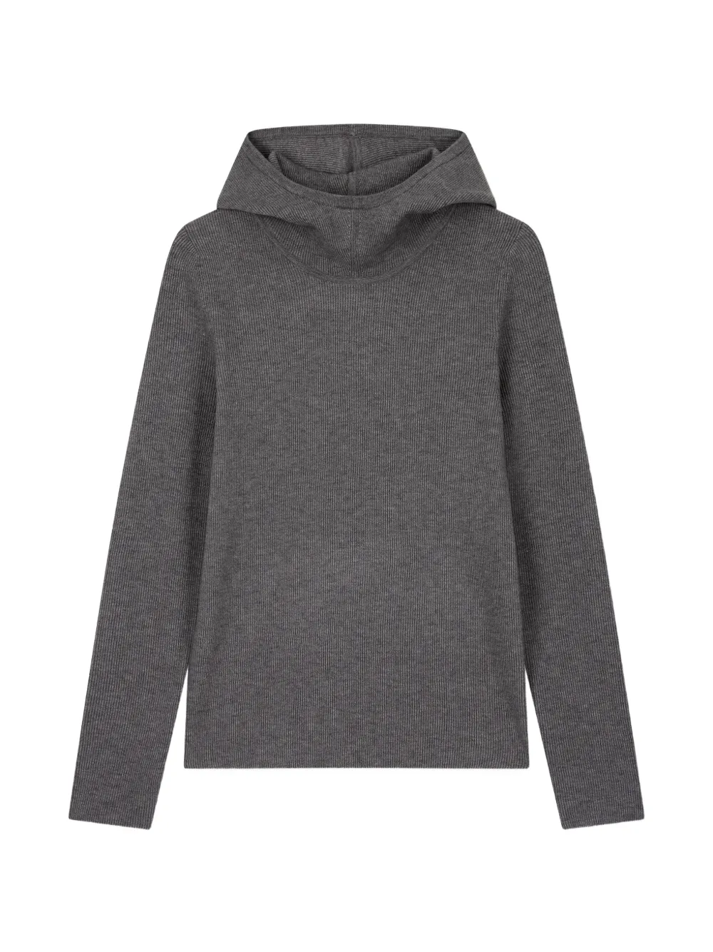 TOMBOY ribbed-knit hoodie - Grey