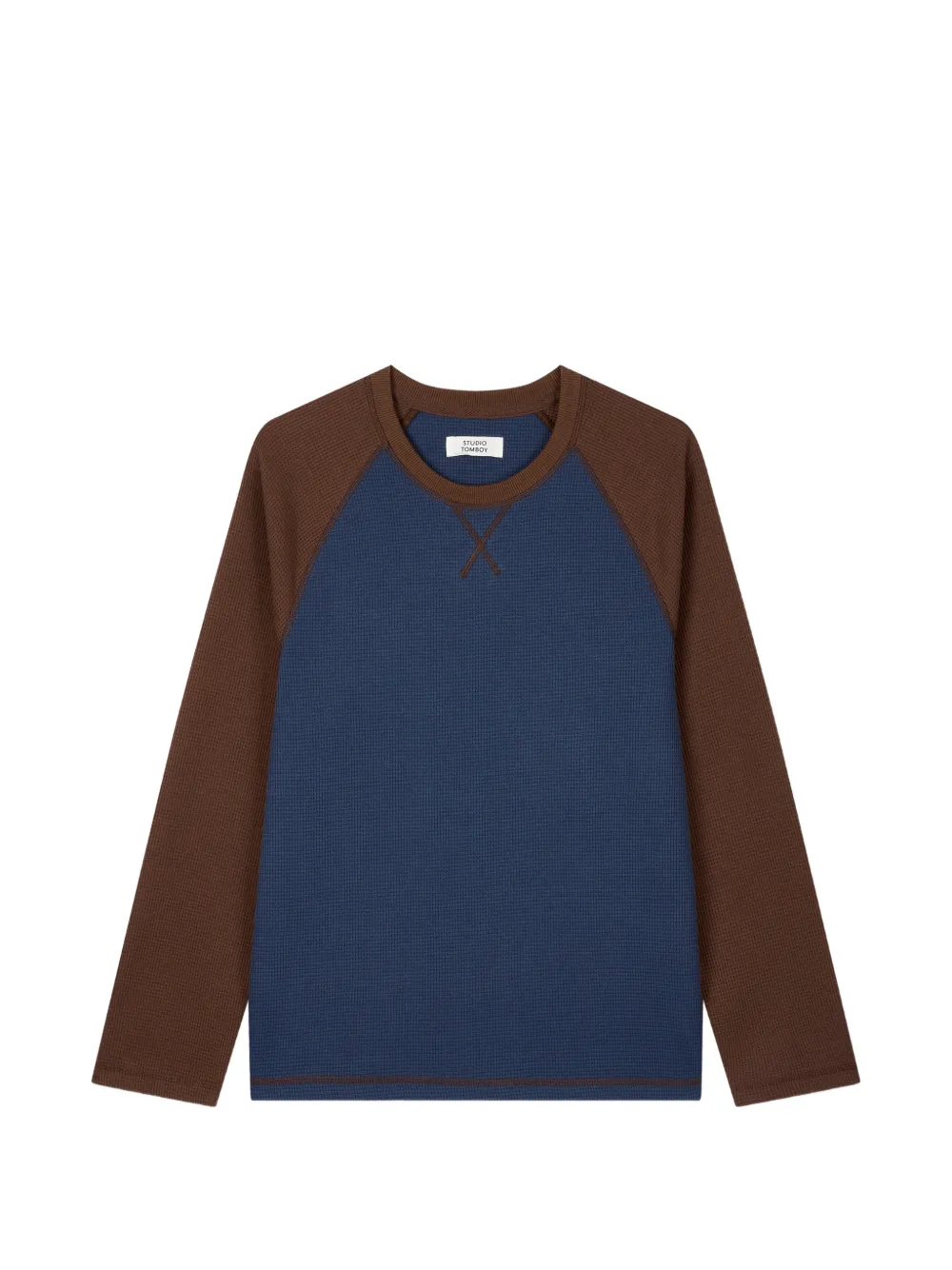 TOMBOY waffle-knit raglan-sleeve T-shirt