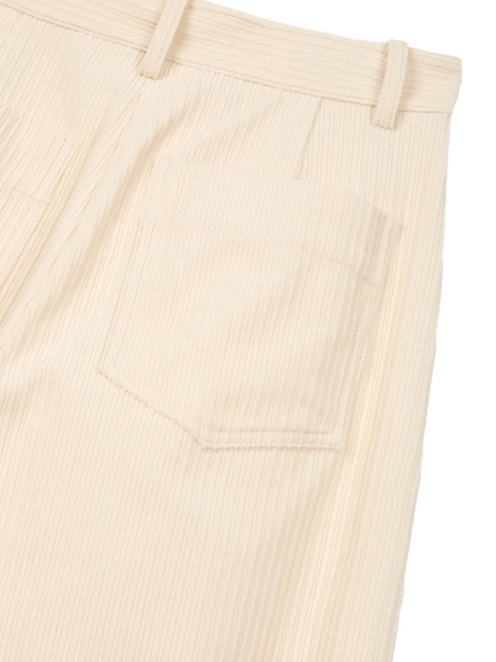 TOMBOY corduroy pintuck trousers Beige