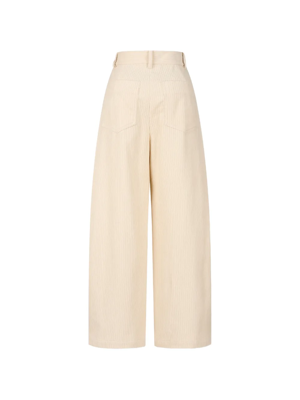 TOMBOY corduroy pintuck trousers Beige