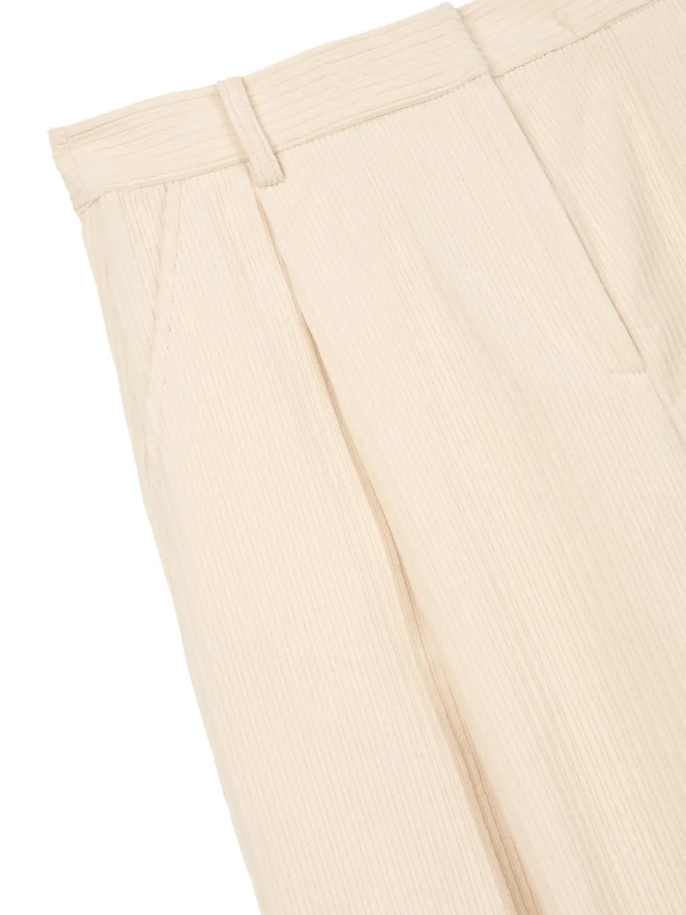 TOMBOY corduroy pintuck trousers Beige