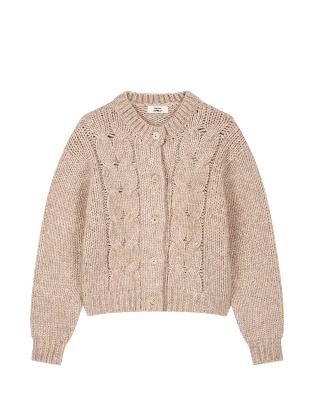 TOMBOY cable-knit cardigan