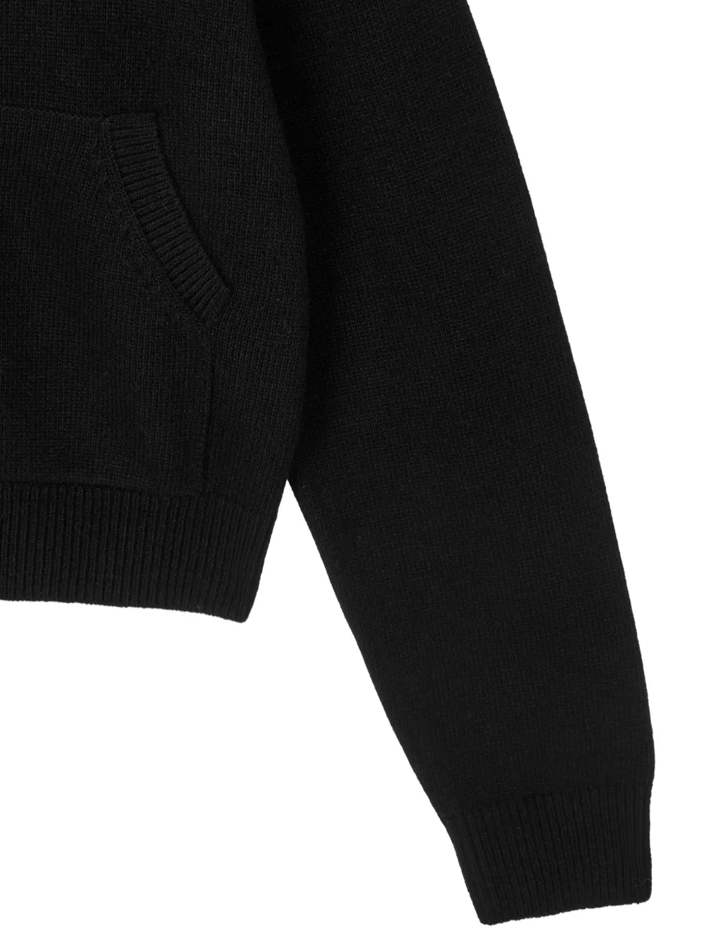 TOMBOY Hoodie met intarsia logo en rits Zwart