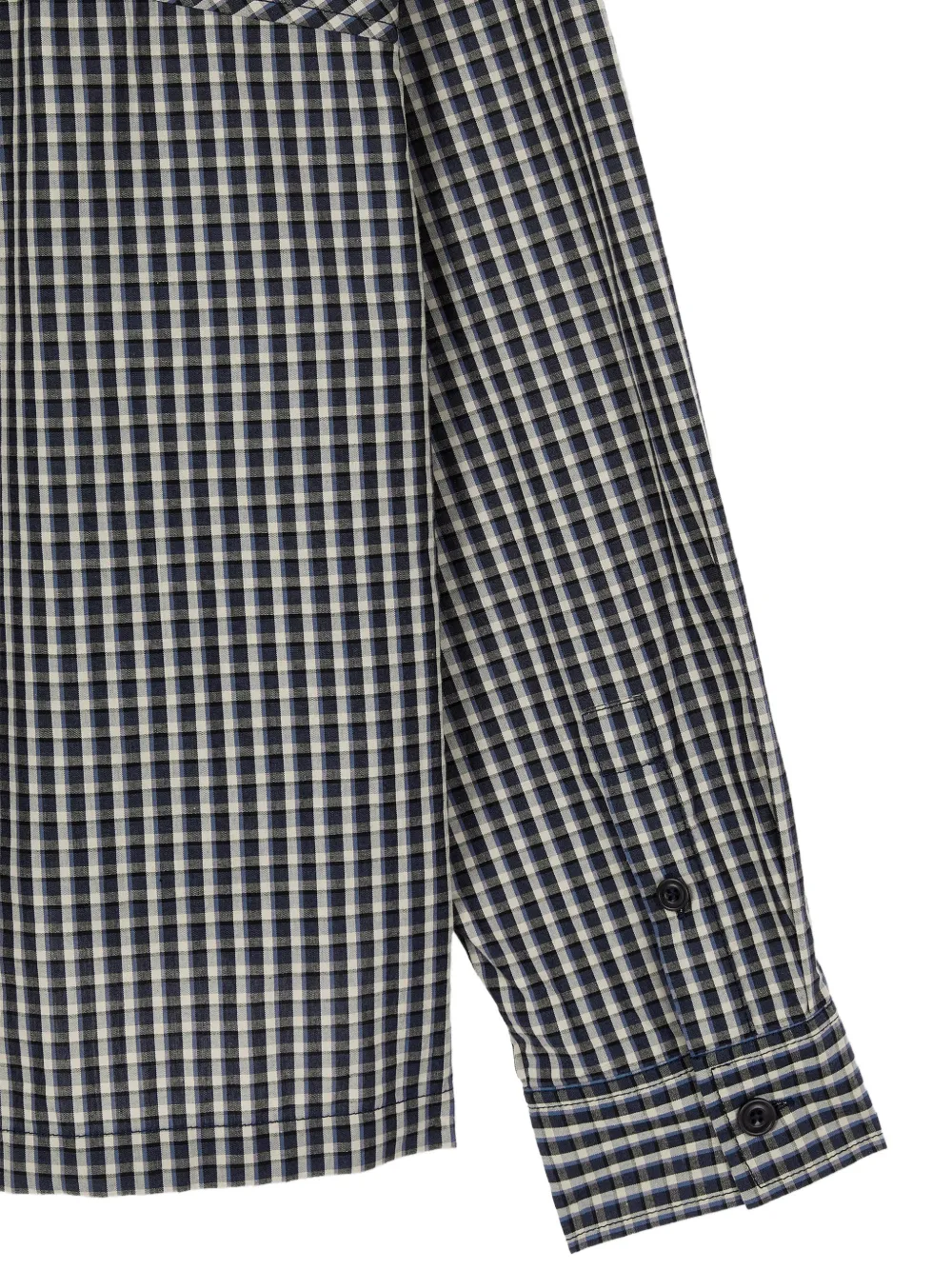 TOMBOY Geruit shirtjack met capuchon Zwart