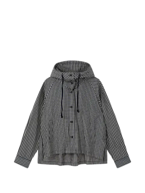 TOMBOY sobrcamisa con capucha y motivo a cuadros gingham