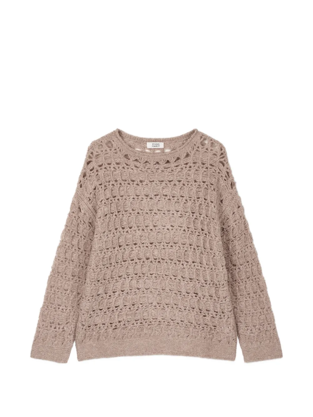 TOMBOY fishnet-knit sweater