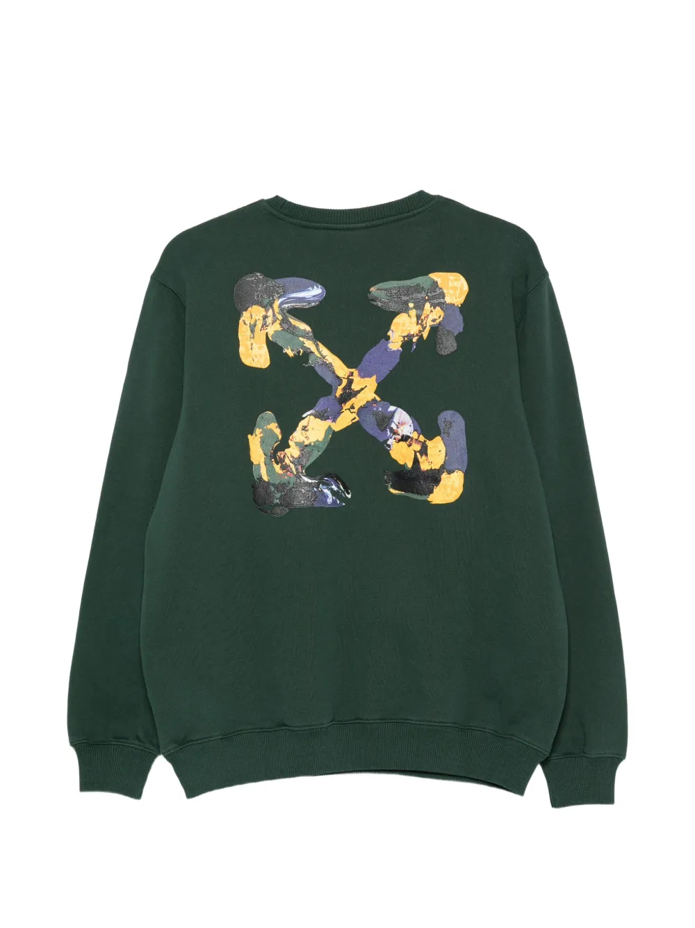 Off-White Kids Trui met Arrows-print en logoprint Groen