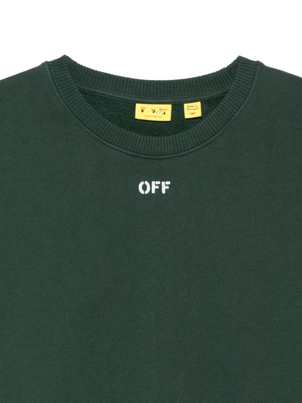 Off-White Kids Trui met Arrows-print en logoprint Groen
