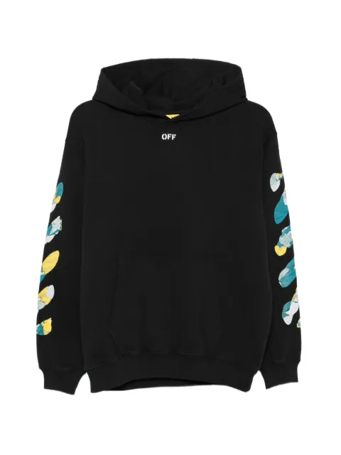 Off-White Kids logo-print Diagonals hoodie