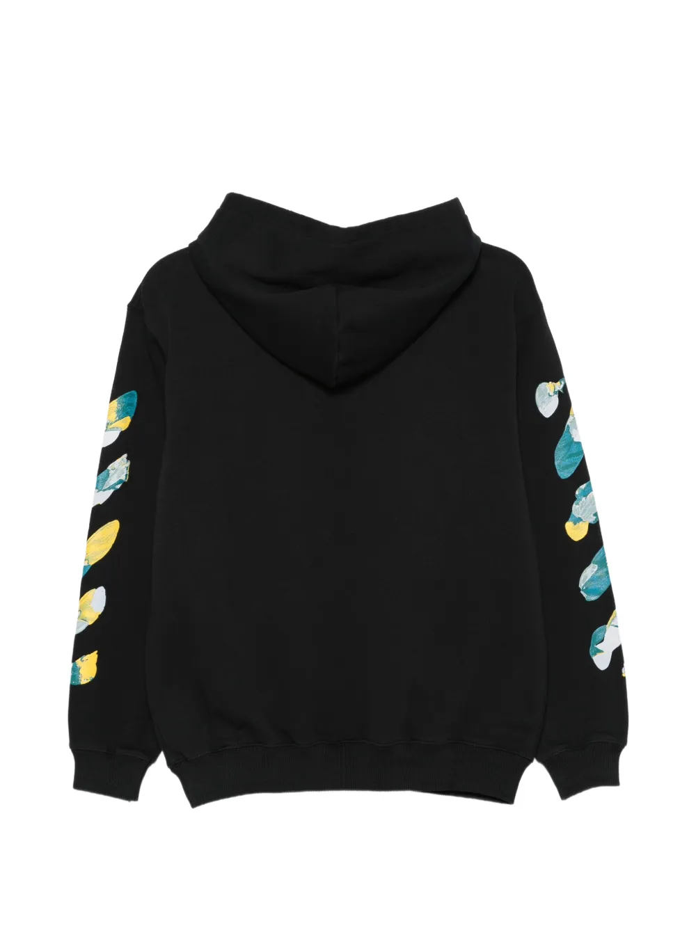 Off-White Kids Diagonals logoprinten hoodie Zwart