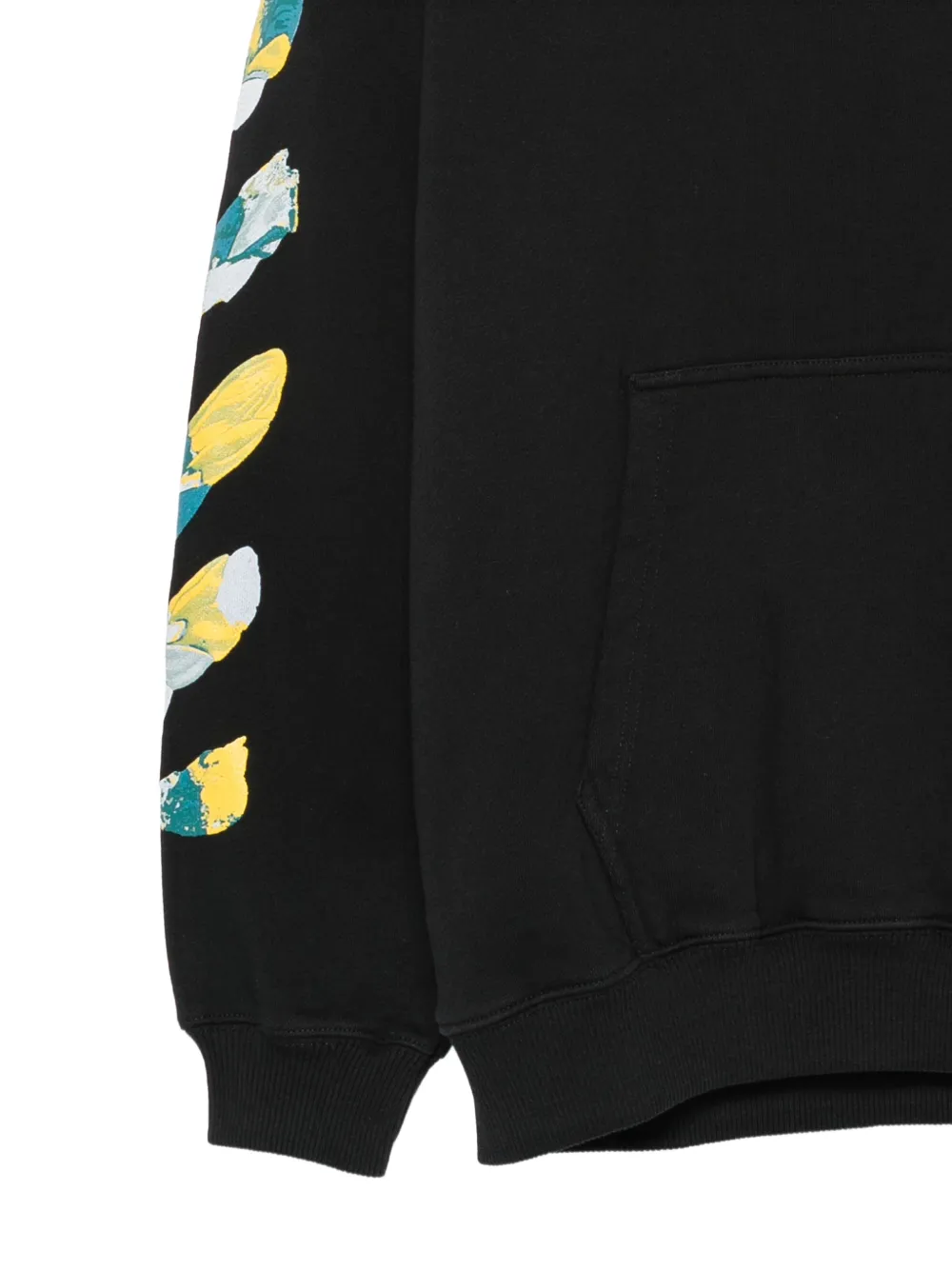 Off-White Kids Diagonals logoprinten hoodie Zwart