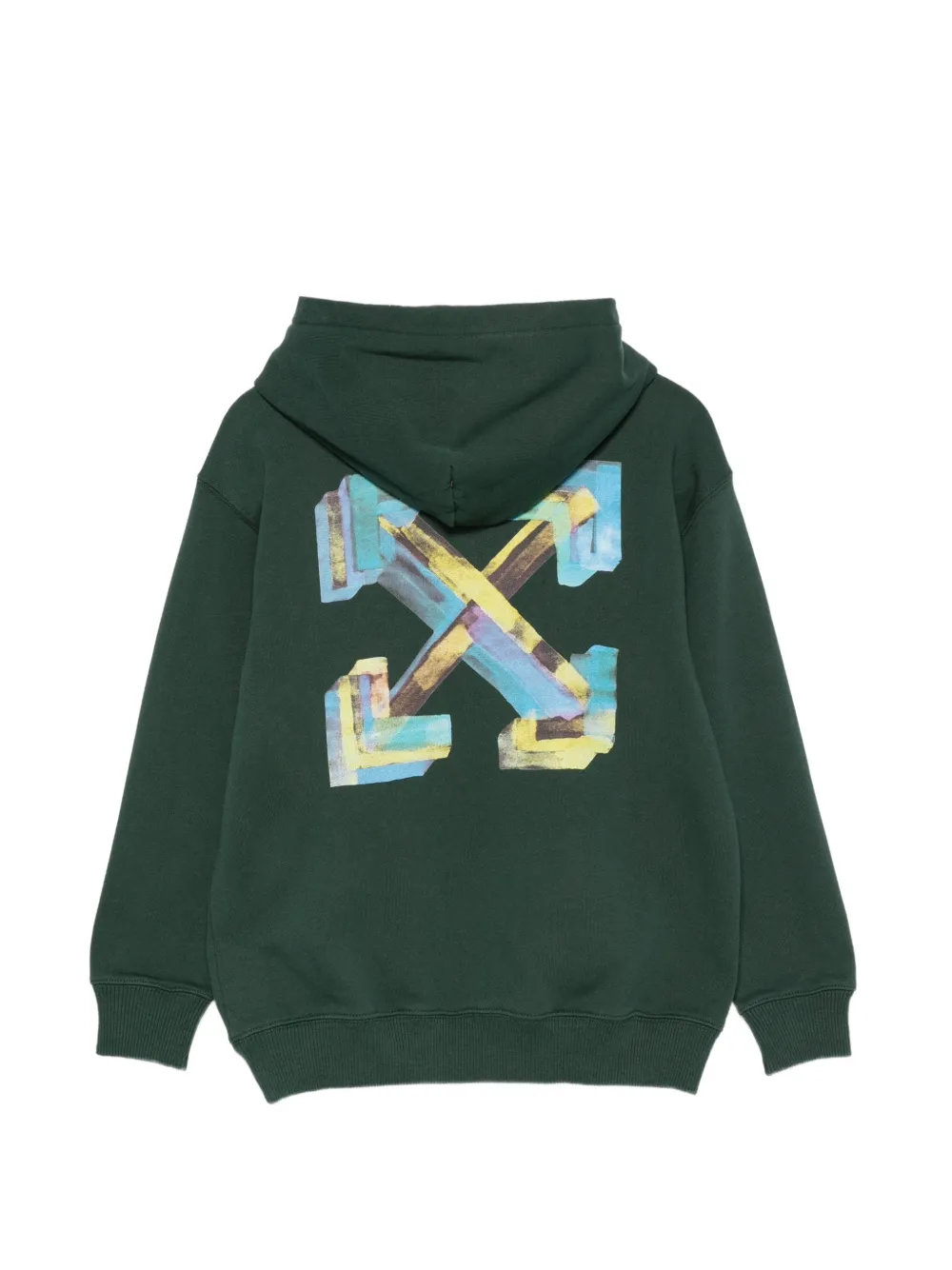 Off-White Kids Hoodie met Arrows-print Groen