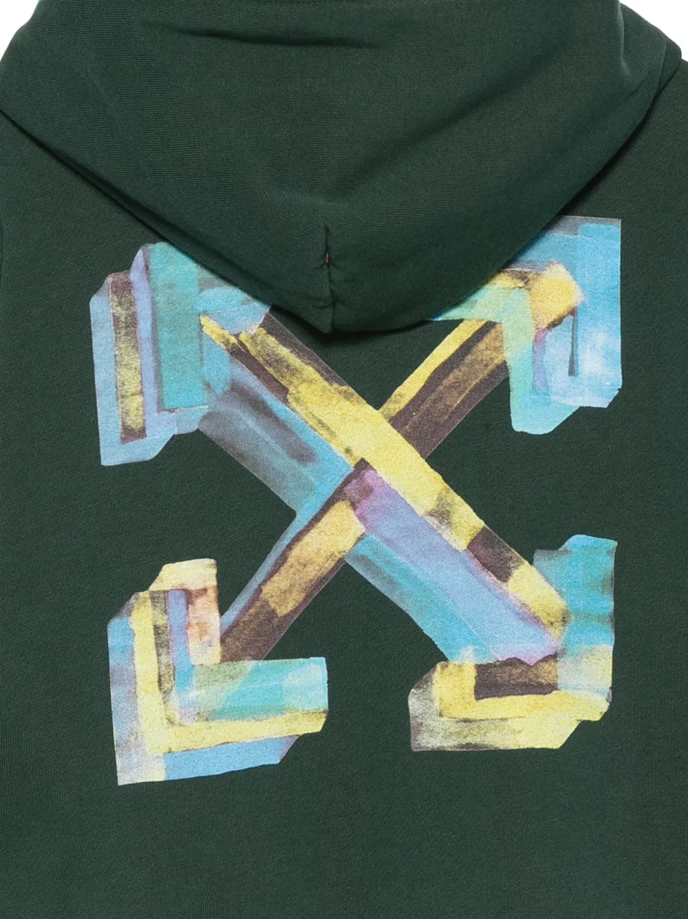 Off-White Kids Hoodie met Arrows-print Groen