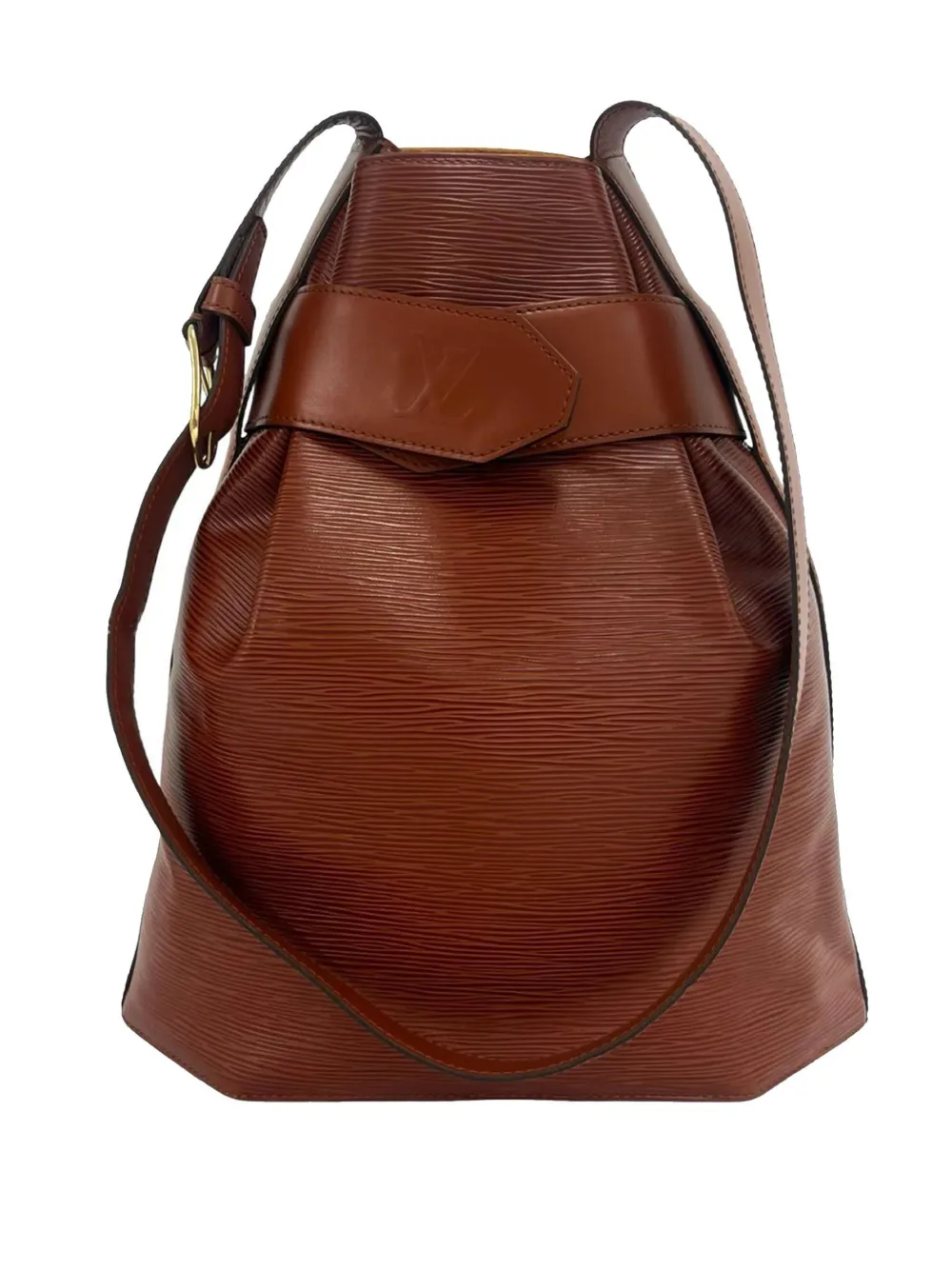 Louis Vuitton Pre-Owned 1995 Epi Sac D Epaule GM bucket bag - Marrone