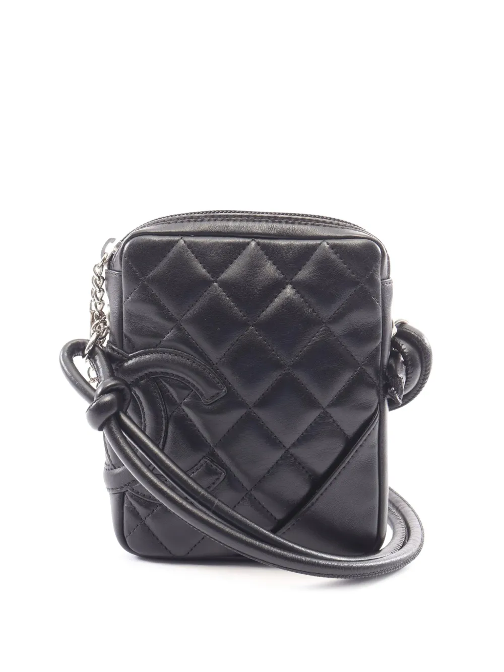 CHANEL Pre-Owned 2003-2004 Small Lambskin Cambon Ligne crossbody bag - Nero