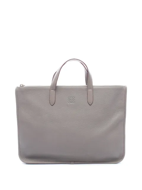 Loewe Pre-Owned 2010-2026 Leather Anagram Toledo Briefcase business bag