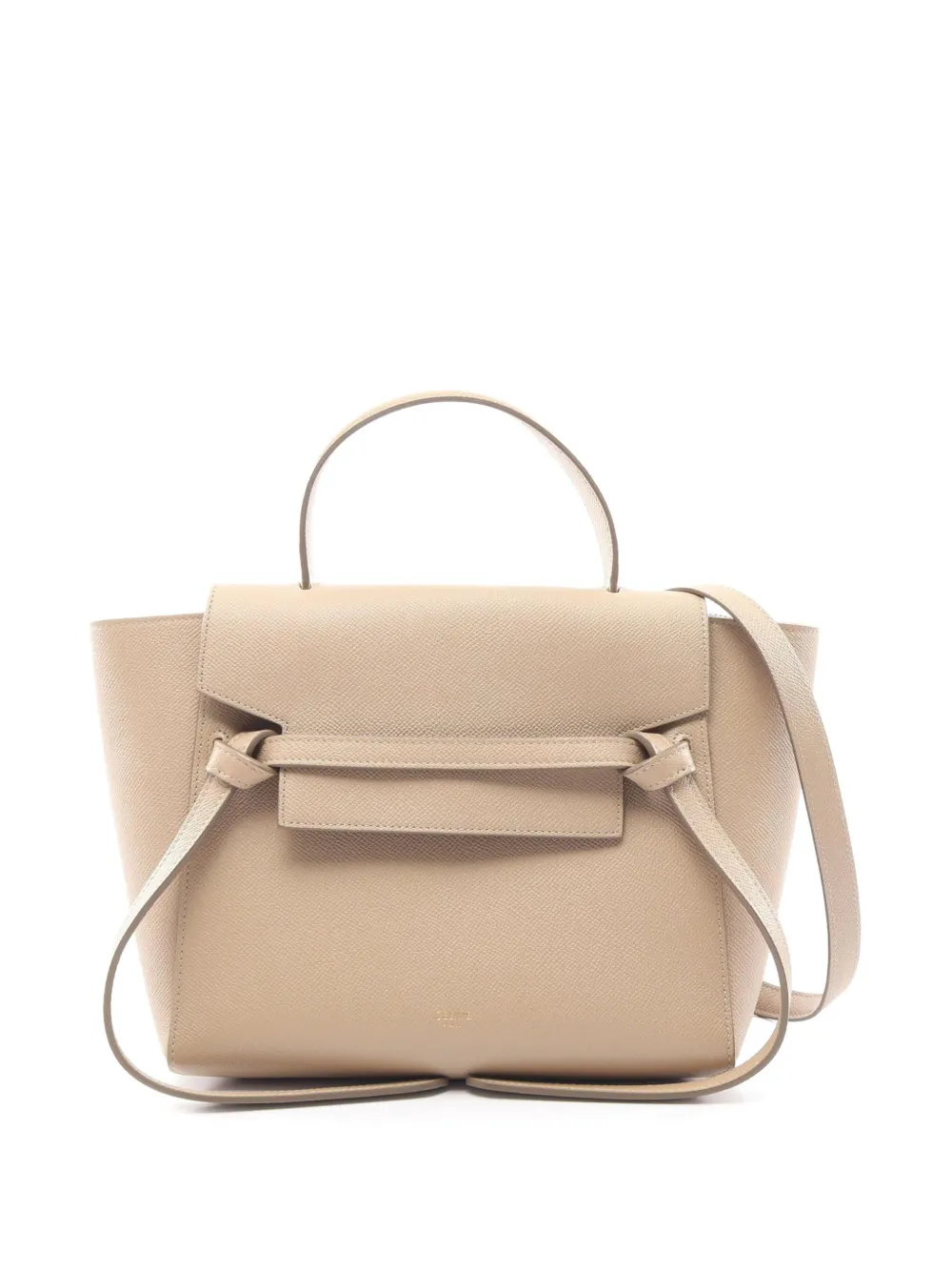 Celine Pre-Owned Borsa a tracolla Micro Belt in pelle di vitello 2010-2026 - Toni neutri