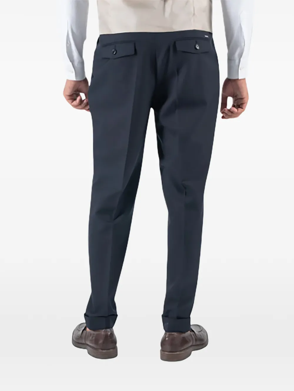 BOSS Perin broek met scheerwol Blauw