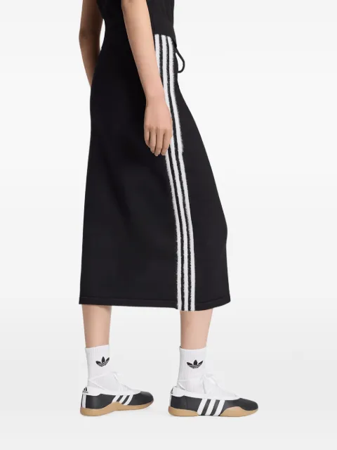adidas side-stripe midi skirt