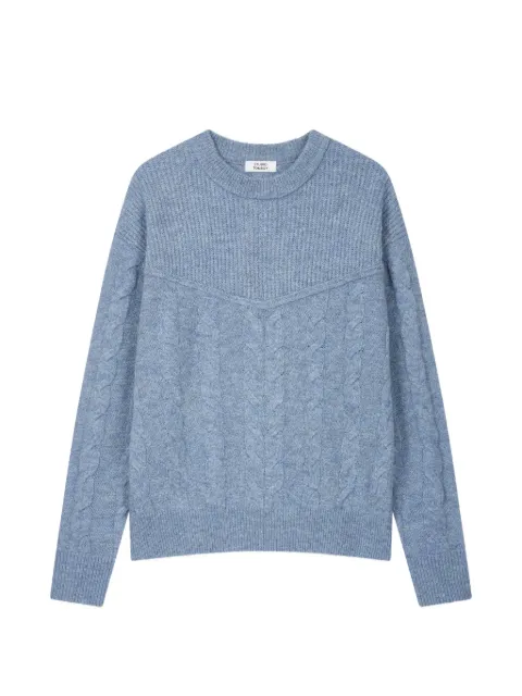 TOMBOY cable-knit crew-neck sweater