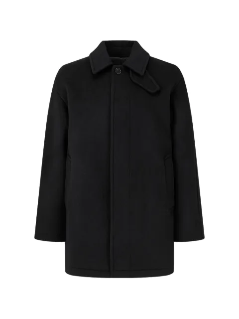 TOMBOY throat-latch single-breasted coat