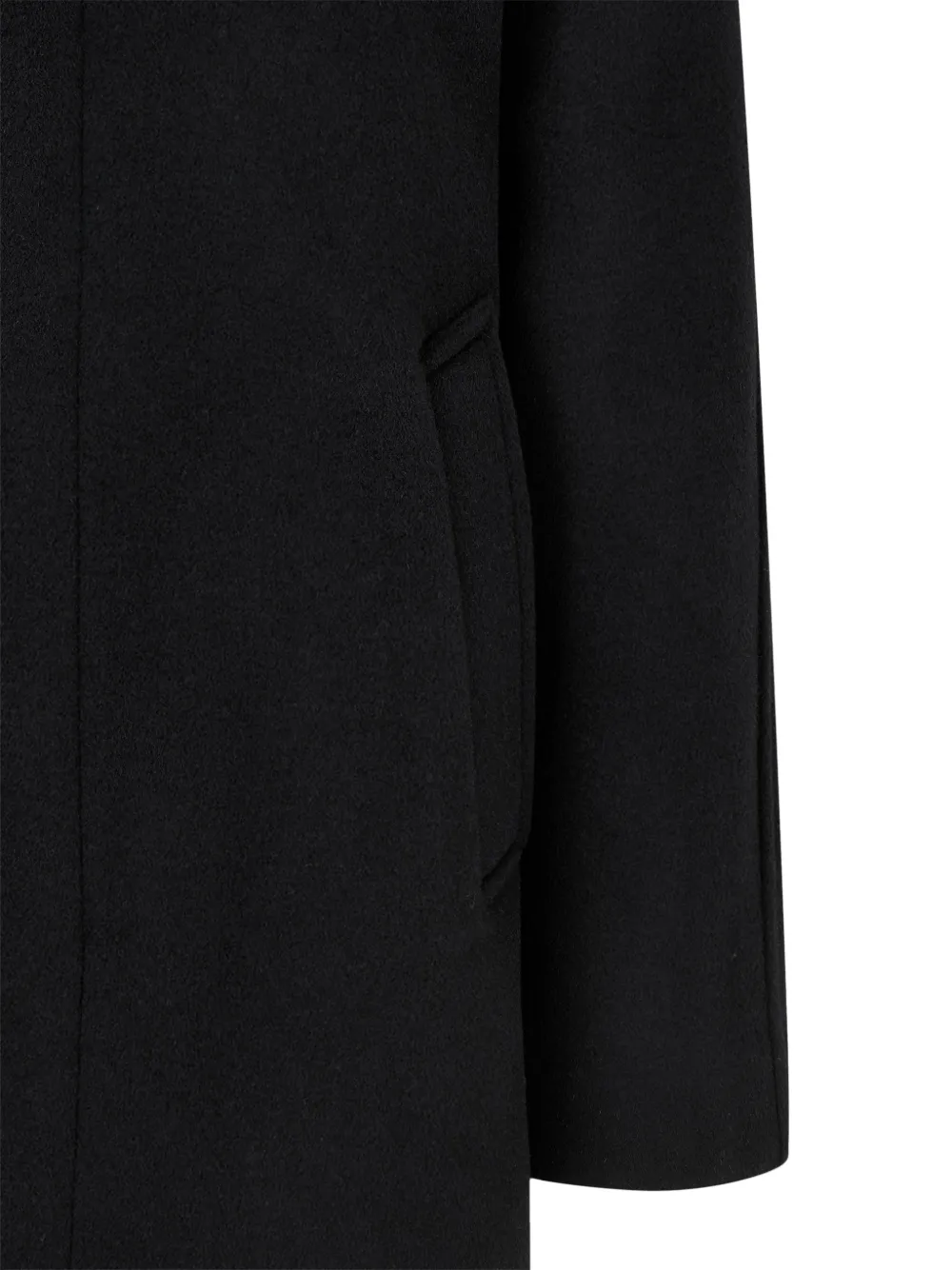TOMBOY throat-latch single-breasted coat Zwart
