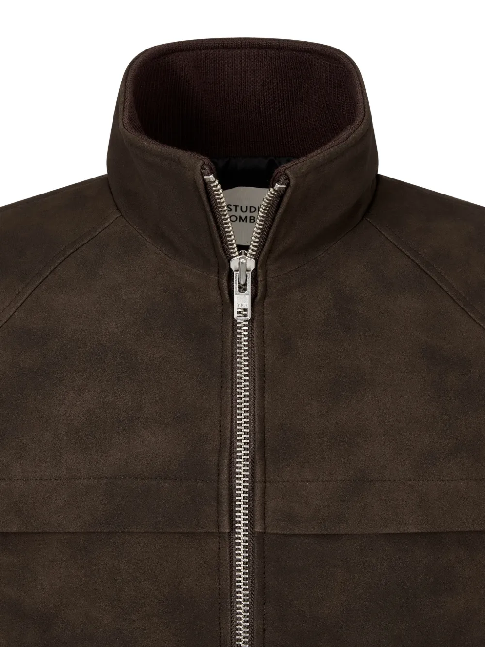 TOMBOY zip-up suede-effect jacket Bruin