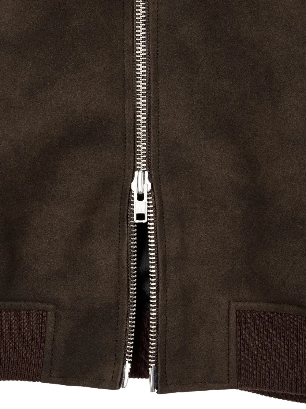 TOMBOY zip-up suede-effect jacket Bruin