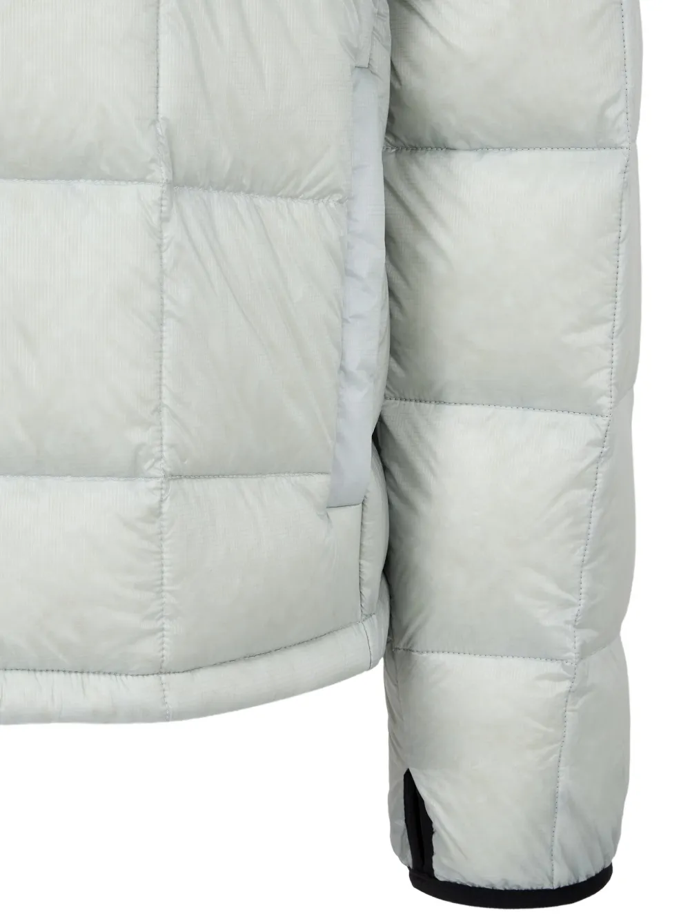 TOMBOY quilted hooded jacket Blauw