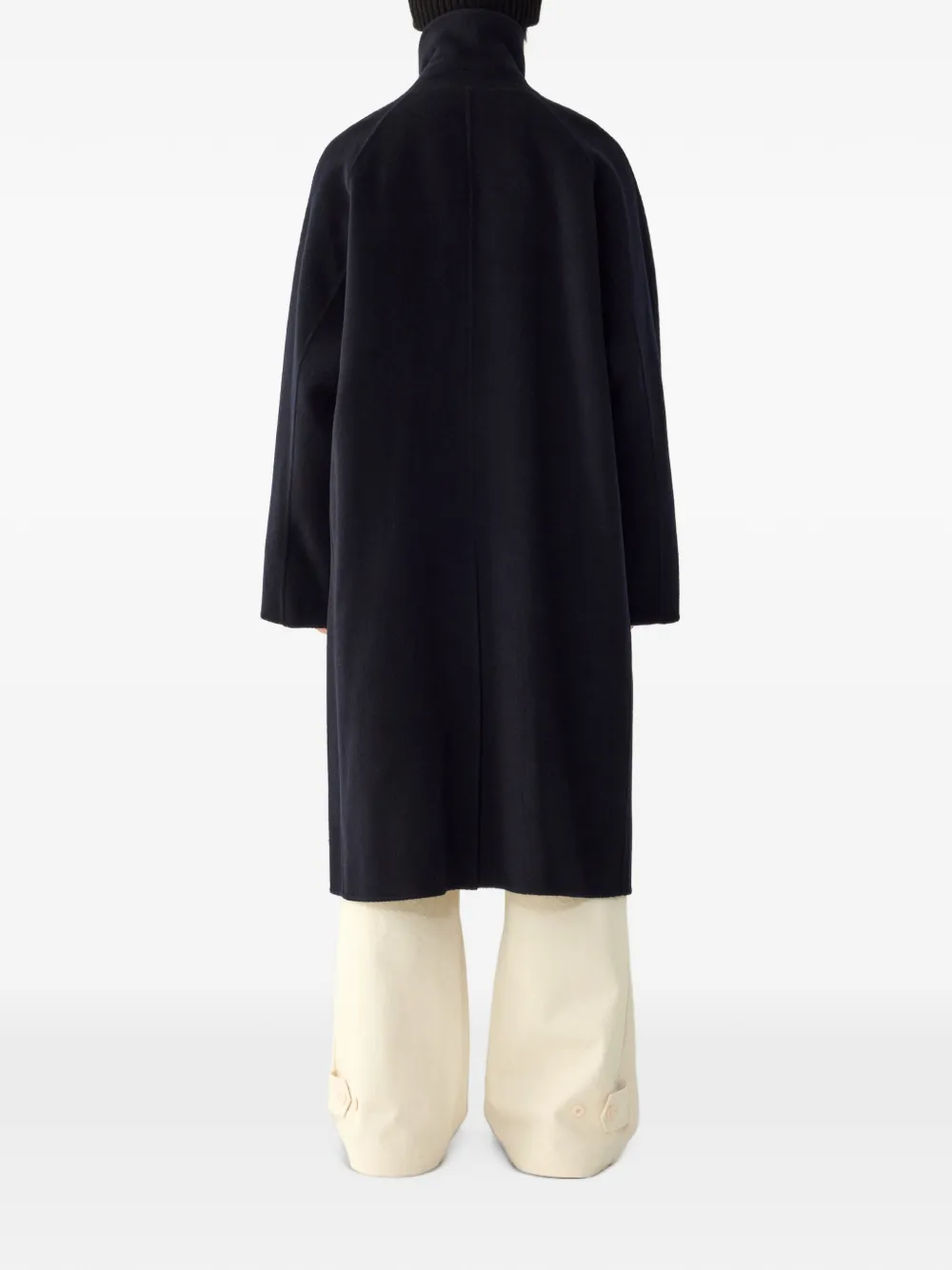 TOMBOY Balmacaan wollen jas Blauw