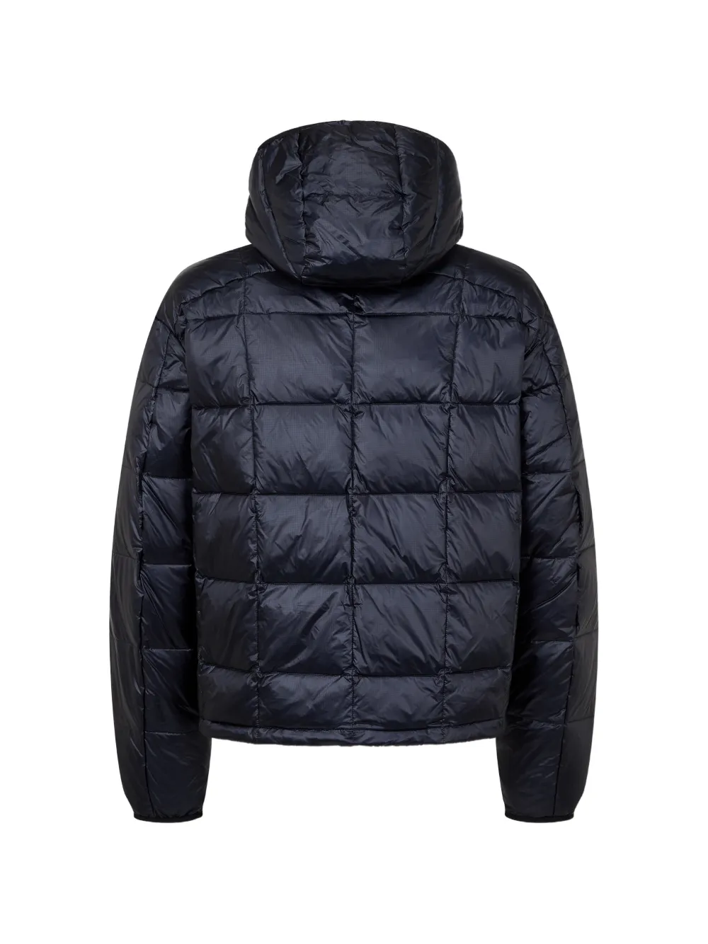 TOMBOY quilted hooded jacket Blauw
