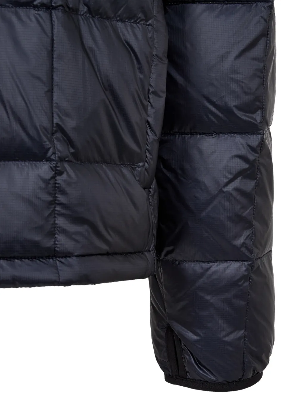 TOMBOY quilted hooded jacket Blauw