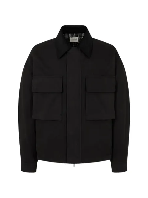 TOMBOY corduroy-collar shirt jacket