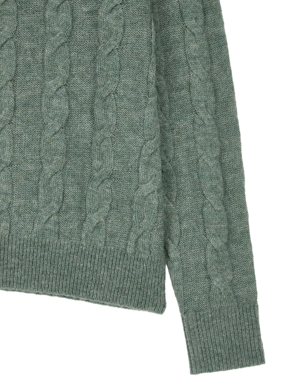 TOMBOY cable-knit sweater Groen
