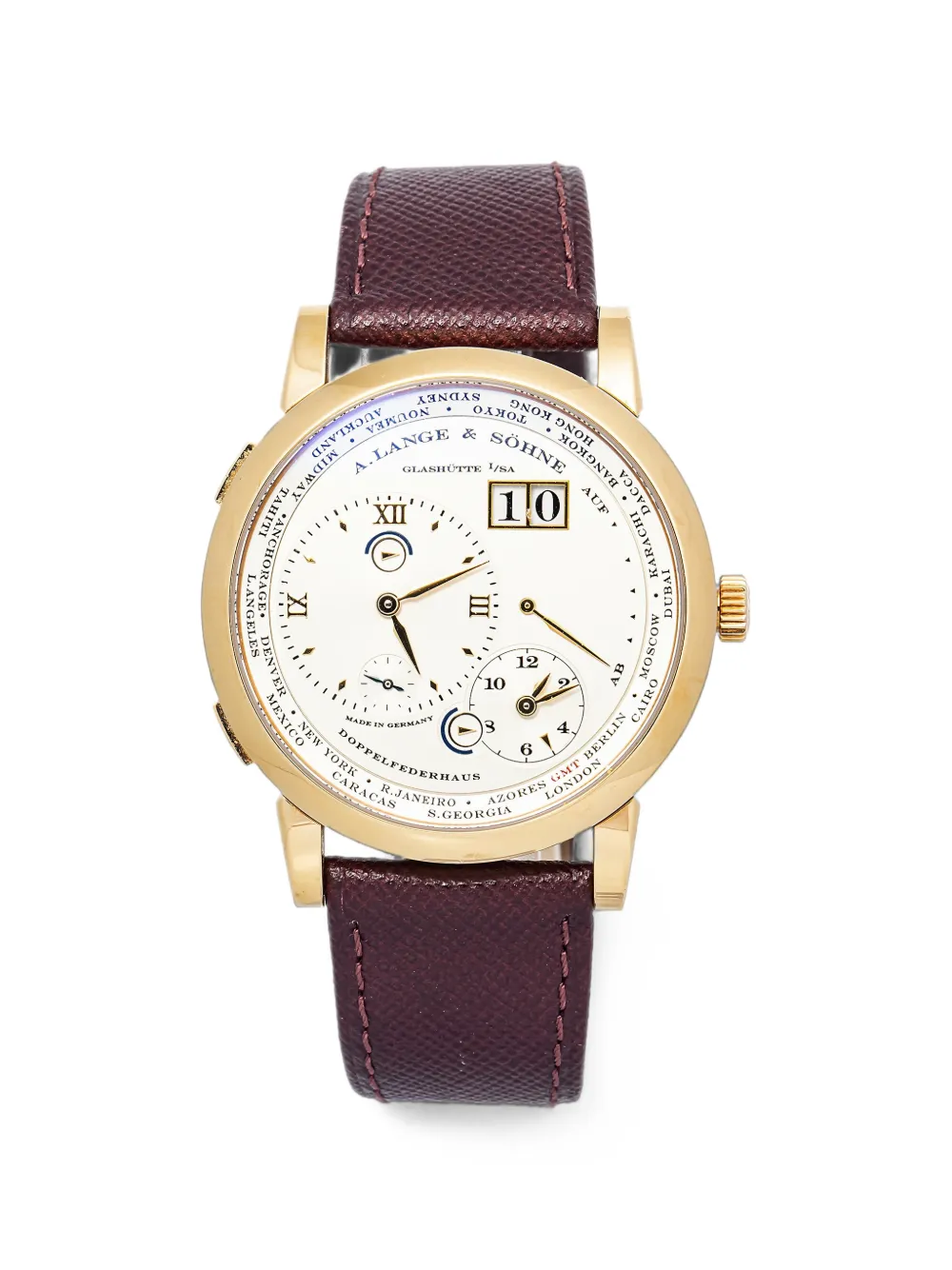 A. Lange & Söhne Lange 1 Time Zone 42mm watch - Bianco
