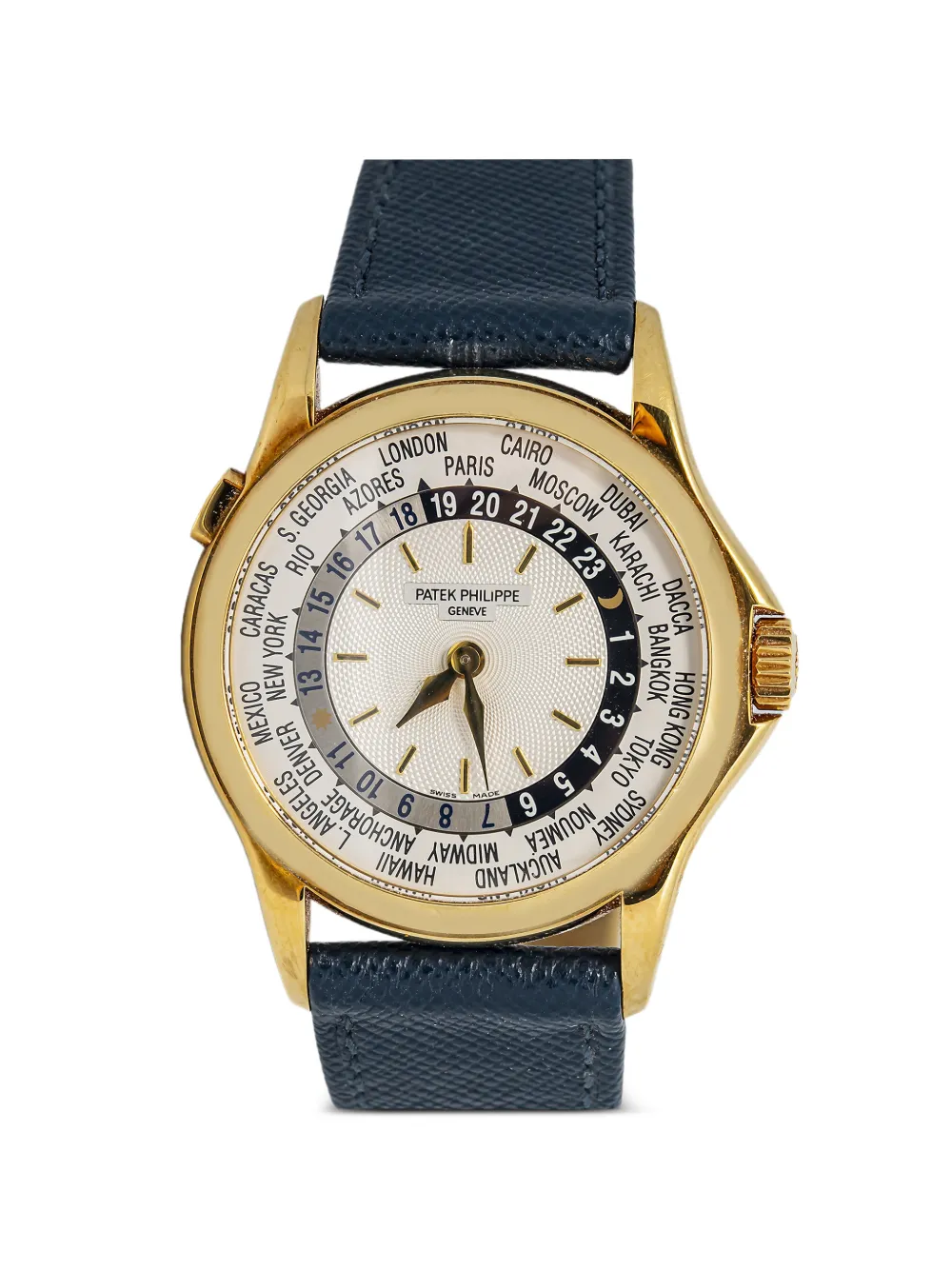 Patek Philippe Pre-Owned Orologio World Time 37mm - Bianco