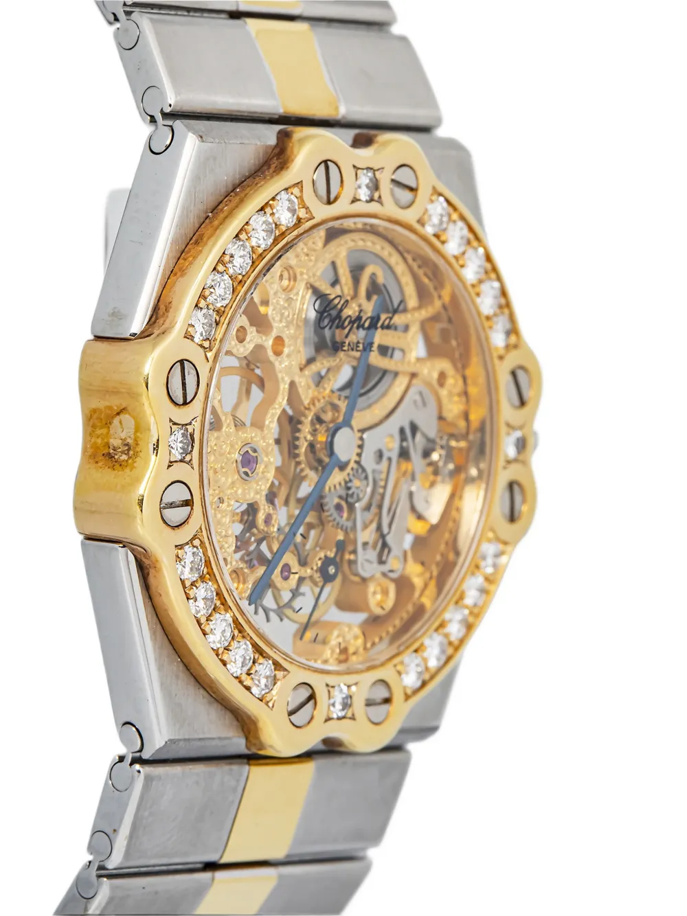 Chopard Pre-owned St. Moritz Skeleton 32mm Watch in Gold, view 4