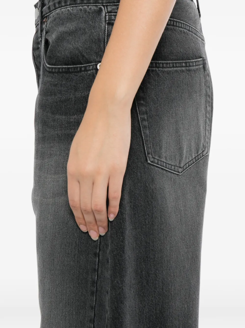 ssstein deformation wide-leg jeans Grijs