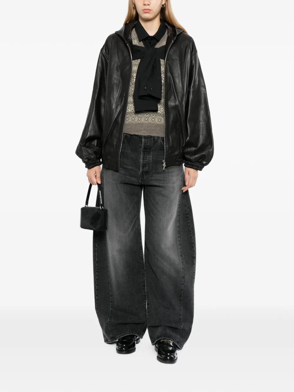 ssstein deformation wide-leg jeans Grijs